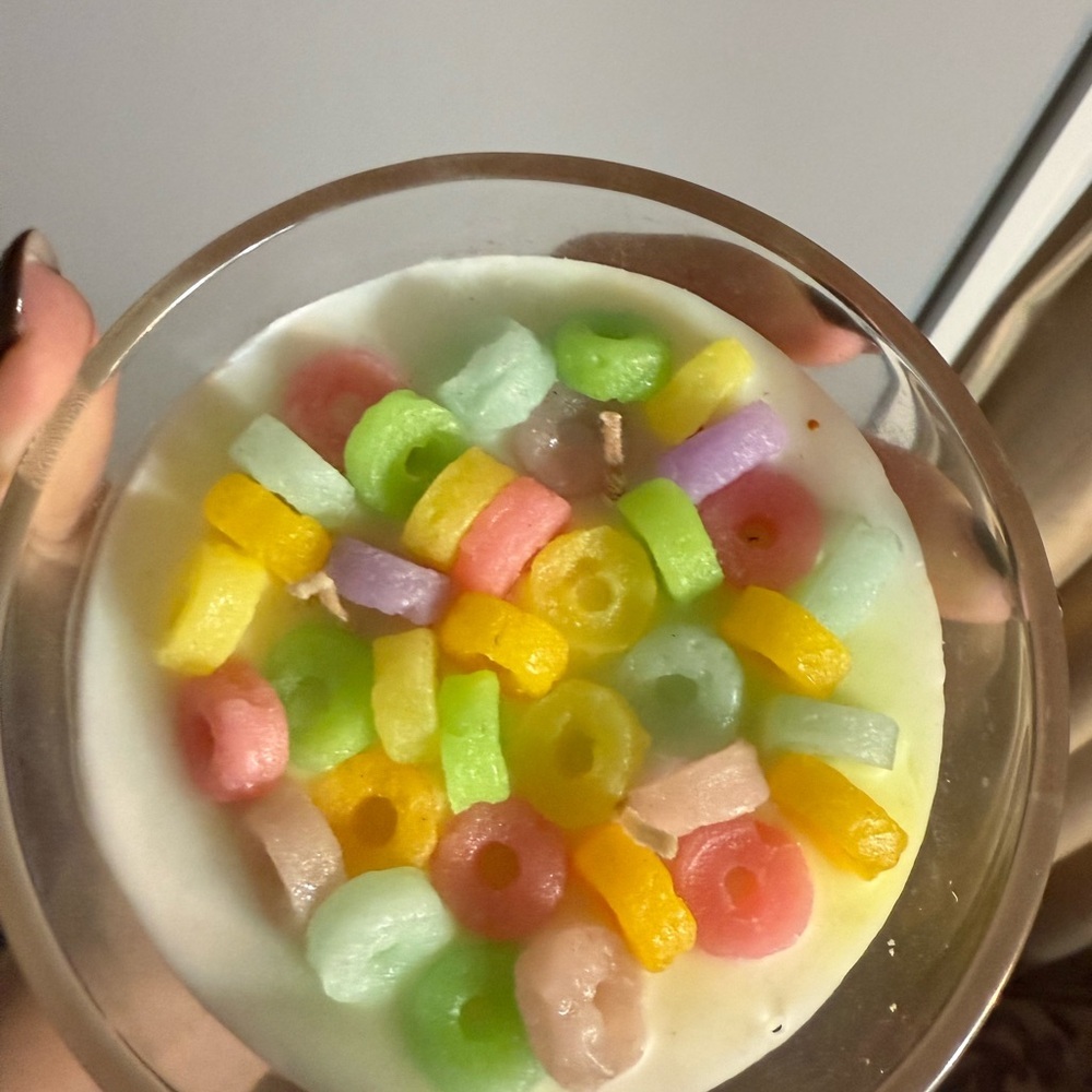 Colorful Cereal Bowl Candle - Picture 3 of 5